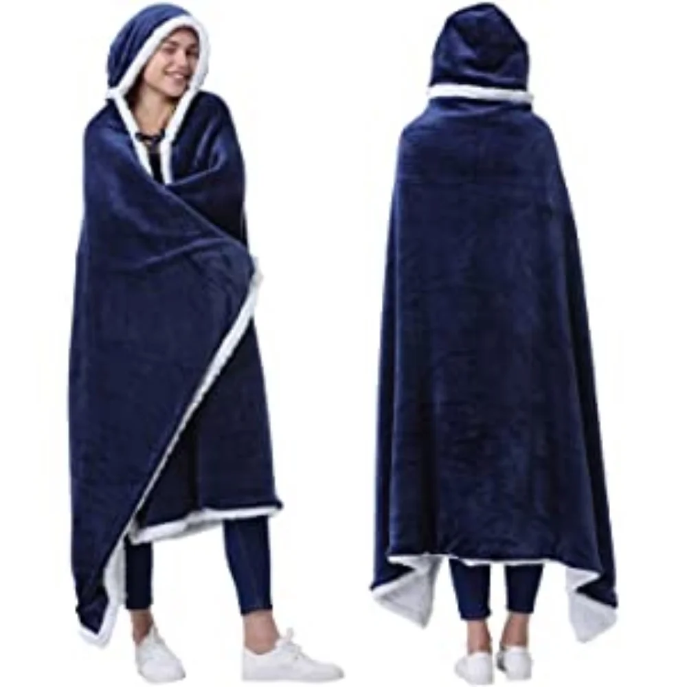 New Blush/Pink Hooded throw blanket